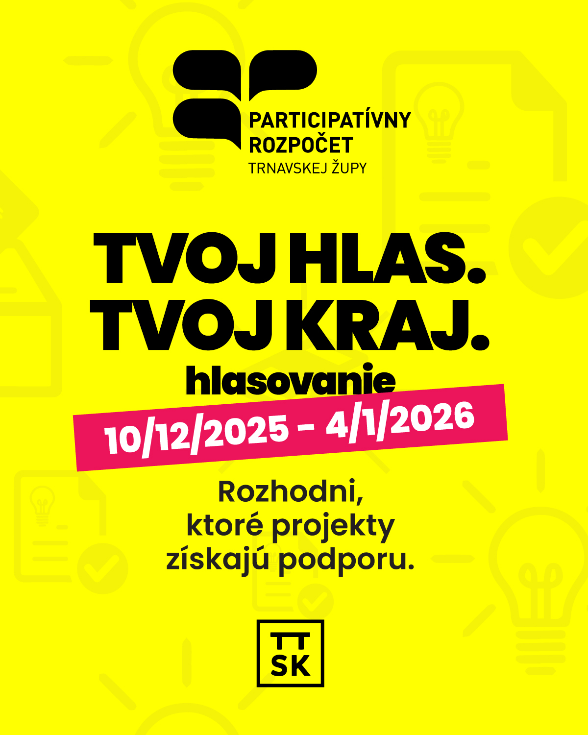 Župný participatívny rozpočet: Obyvatelia majú po siedmykrát možnosť rozhodnúť o podpore užitočných projektov