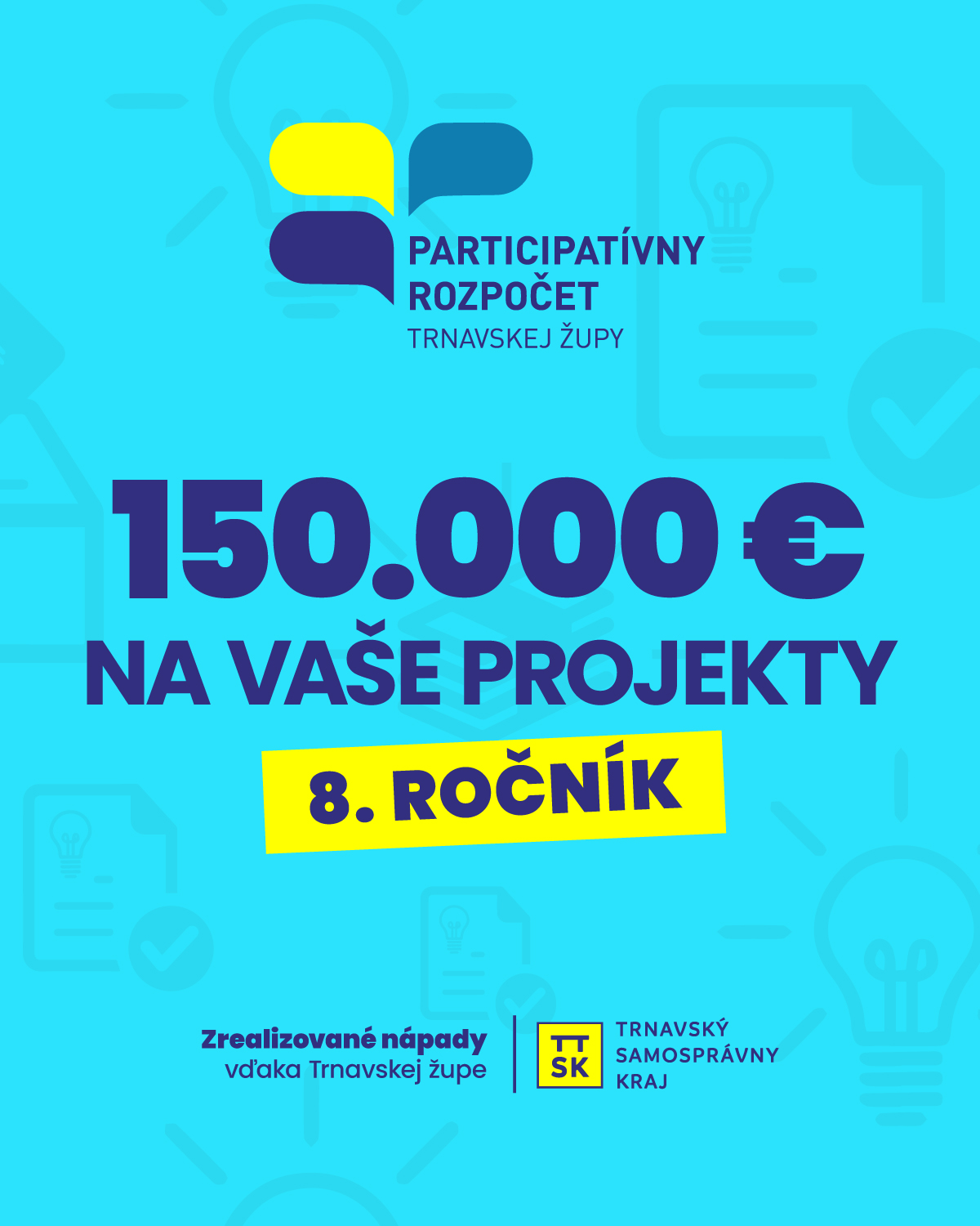 Župa opäť podporí komunitné nápady obyvateľov. V ôsmom ročníku participatívneho rozpočtu rozdelí 150-tisíc eur