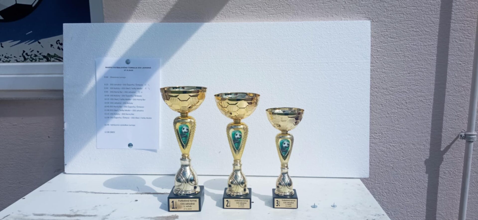 Víťazi si prevzali ocenenia za prvé, druhé a tretie miesto.