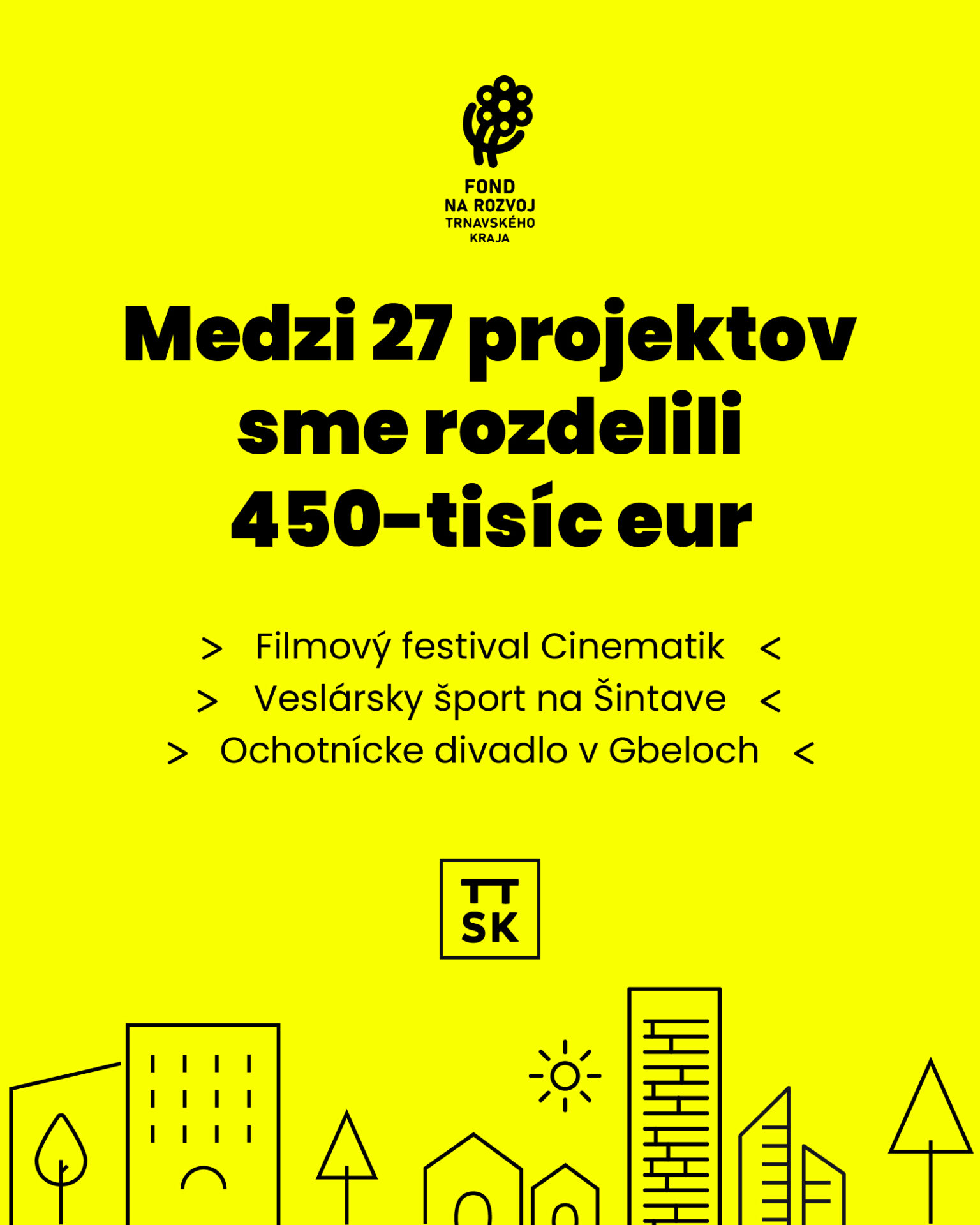 Župa rozdelí 450-tisíc eur medzi výnimočné projekty. Podporu z Fondu na rozvoj Trnavského kraja získalo 27 iniciatív