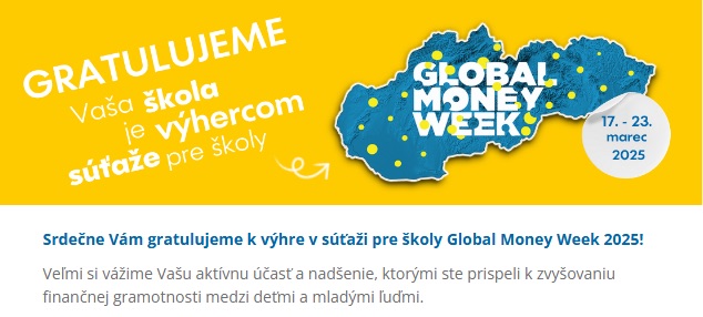 Výhercovia súťaže - Global Money Week - gmw